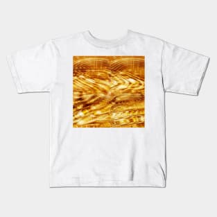 abstract modern pattern -  chaotic abstract  waves Kids T-Shirt